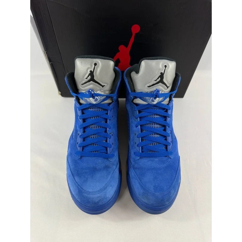 Nike Air Jordan 5 Retro 'Blue Suede' 2017 136027-401 Men's Size 12